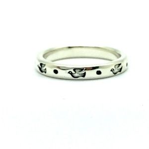 Retired rare stacking James Avery dove ring